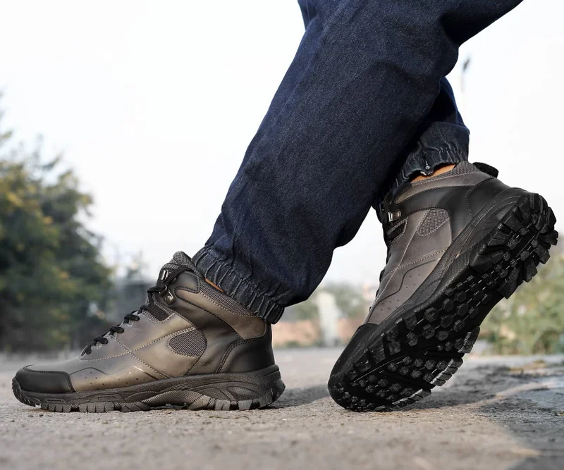 Bacca Bucci Grey Alpine Hiking & Trekking Boots for Men | Best Price UAE